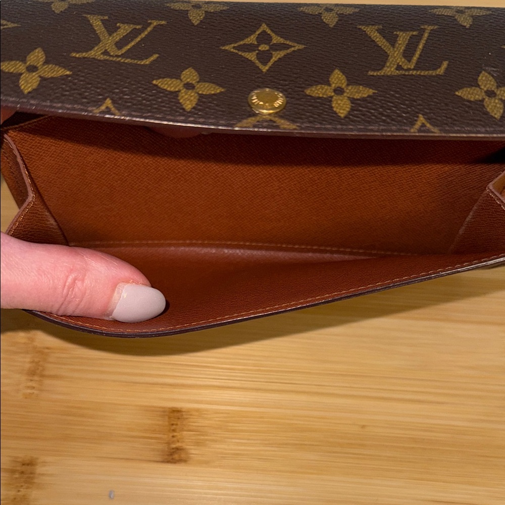 Louis Vuitton Sarah Portefeuille Monogram Coated Canvas Long Wallet LV with COA - Picture 12 of 16